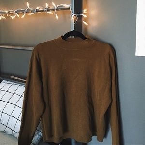 Zara Basics mustard yellow turtleneck